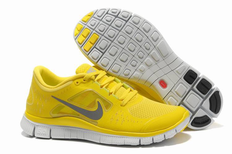 Hot Nike Free5.0 Men Shoes Gray/Yellow